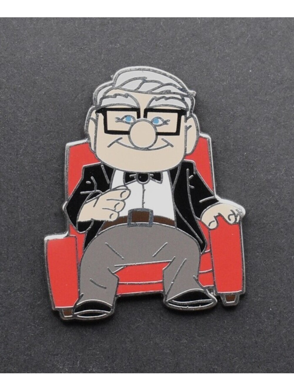 Disney Old Carl Pixar UP Mystery Old Man Sitting in Red Chair Pin (C4)